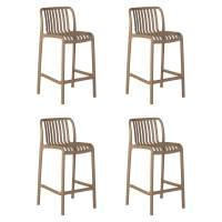 Набор 4 шт Стул полубарный DOBRIN CHLOE, бежевый