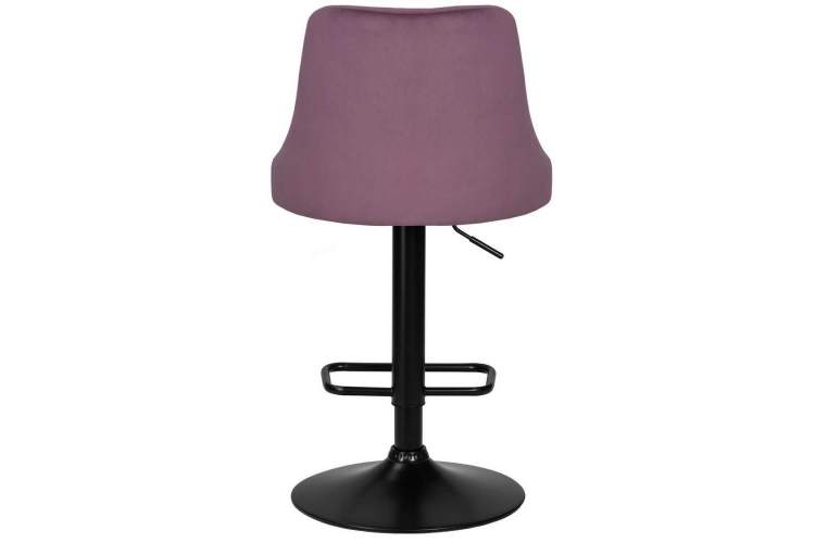 Стул барный DOBRIN JOSEPH BLACK, пудрово-сиреневый велюр (MJ9-52)-4