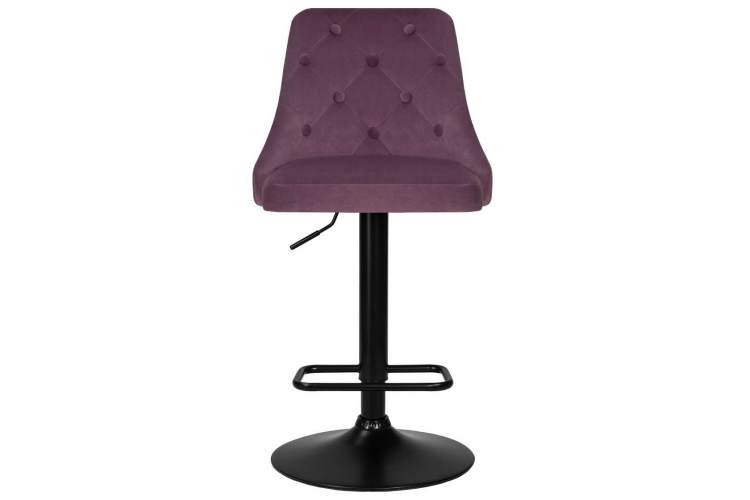 Стул барный DOBRIN JOSEPH BLACK, пудрово-сиреневый велюр (MJ9-52)-5