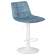 Набор 2 шт Стул барный DOBRIN TAILOR WHITE, пудрово-голубой велюр (MJ9-74)