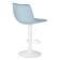 Набор 2 шт Стул барный DOBRIN TAILOR WHITE, пудрово-голубой велюр (MJ9-74)