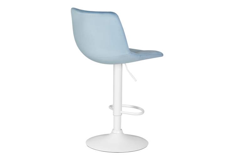 Набор 2 шт Стул барный DOBRIN TAILOR WHITE, пудрово-голубой велюр (MJ9-74)-4