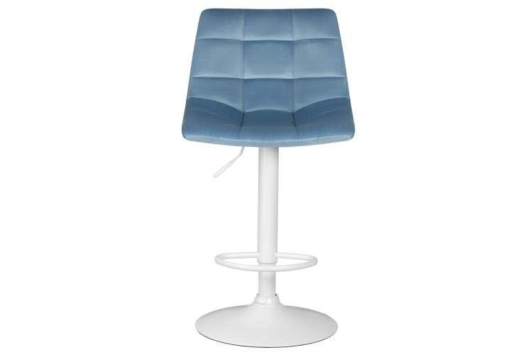 Набор 2 шт Стул барный DOBRIN TAILOR WHITE, пудрово-голубой велюр (MJ9-74)-6