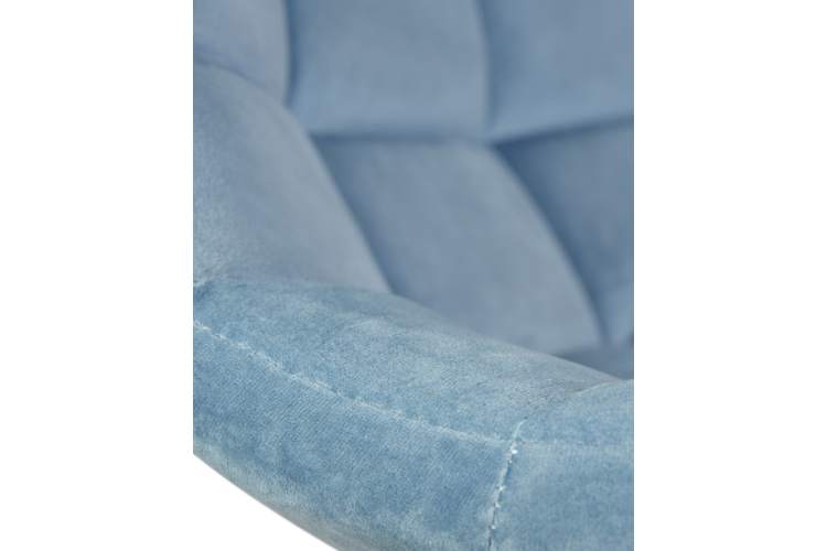 Набор 2 шт Стул барный DOBRIN TAILOR WHITE, пудрово-голубой велюр (MJ9-74)-8