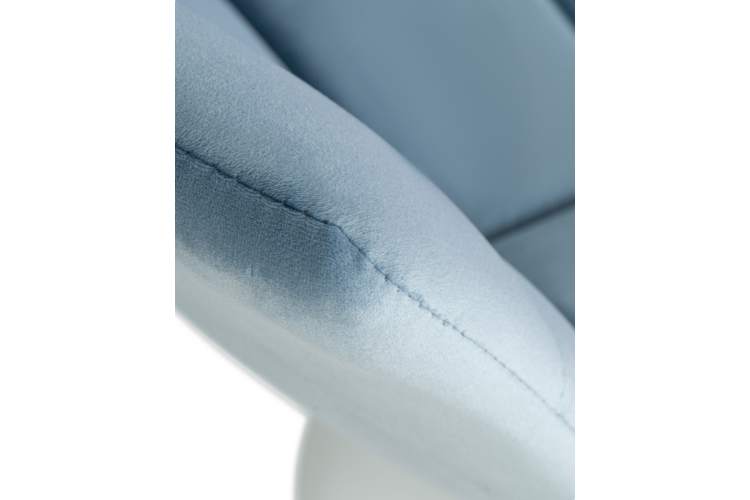 Набор 2 шт Стул барный DOBRIN TAILOR WHITE, пудрово-голубой велюр (MJ9-74)-9