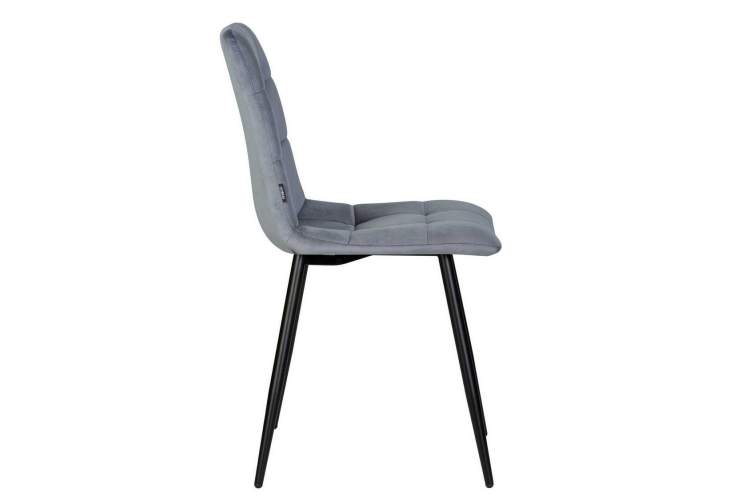 Стул обеденный DOBRIN CHILLY, Серо-голубой Holland 14, основание черное-2