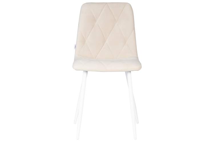 Набор 4 шт Стул обеденный DOBRIN CHILLY ROMBO, Бежевый Simple 44, основание белое-6