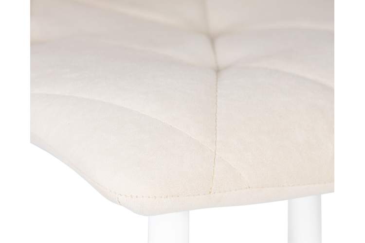 Набор 4 шт Стул обеденный DOBRIN CHILLY ROMBO, Бежевый Simple 44, основание белое-8