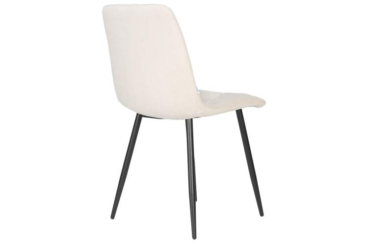 Набор 4 шт Стул обеденный DOBRIN CHILLY ROMBO, Бежевый Simple 44, основание черный-4