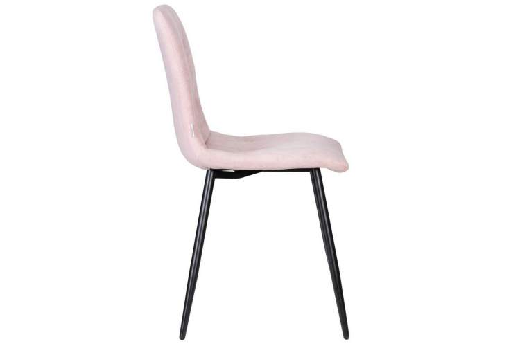 Стул обеденный DOBRIN CHILLY ROMBO, Розовый Simple 03, основание черное-2