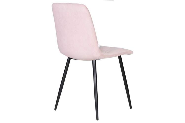 Стул обеденный DOBRIN CHILLY ROMBO, Розовый Simple 03, основание черное-3