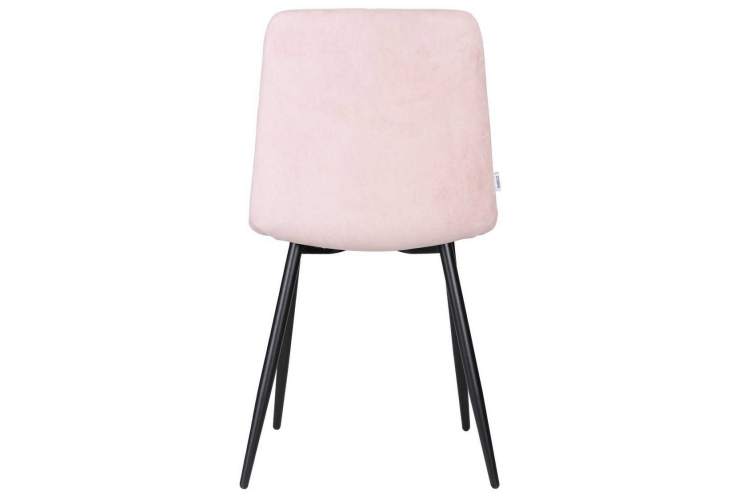 Стул обеденный DOBRIN CHILLY ROMBO, Розовый Simple 03, основание черное-4