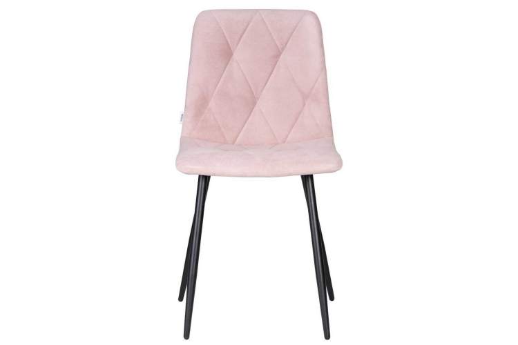 Стул обеденный DOBRIN CHILLY ROMBO, Розовый Simple 03, основание черное-5
