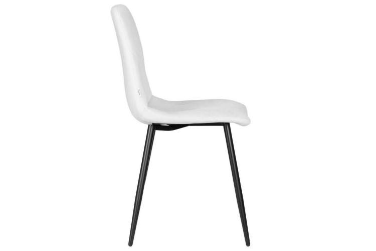 Стул обеденный DOBRIN CHILLY ROMBO, Светло-серый Simple 29, основание черный-2