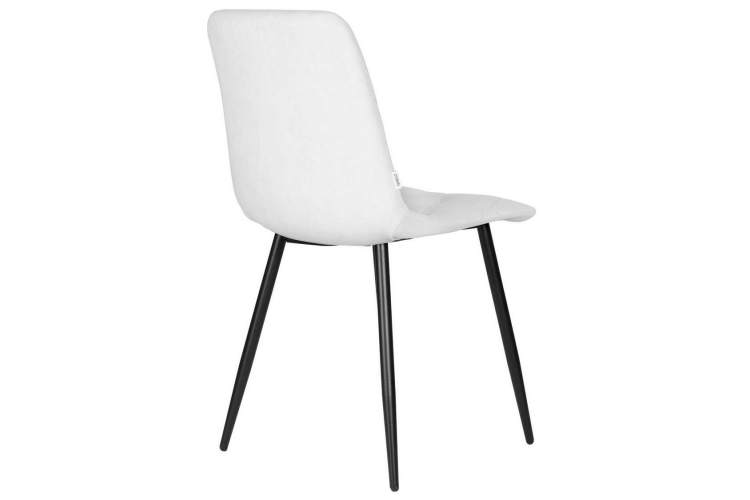 Стул обеденный DOBRIN CHILLY ROMBO, Светло-серый Simple 29, основание черный-3