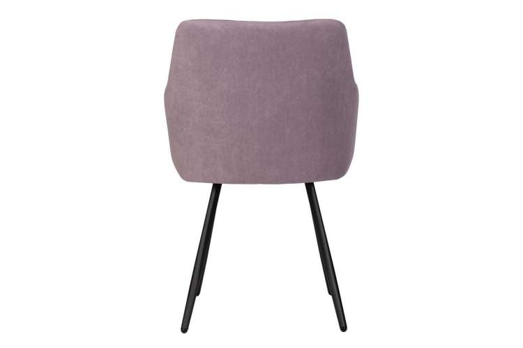Стул обеденный DOBRIN ROBY, ЭМАЛЬ ЧЕРНЫЙ МУАР велюр Catania Lavender-4