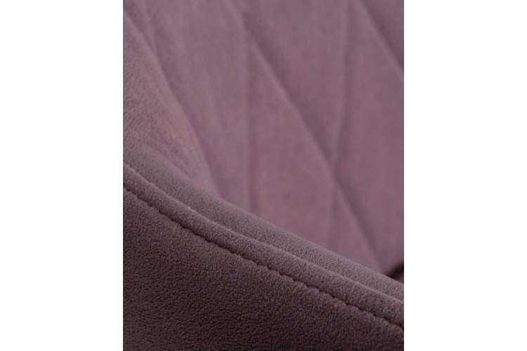 Стул обеденный DOBRIN ROBY, ЭМАЛЬ ЧЕРНЫЙ МУАР велюр Catania Lavender-9