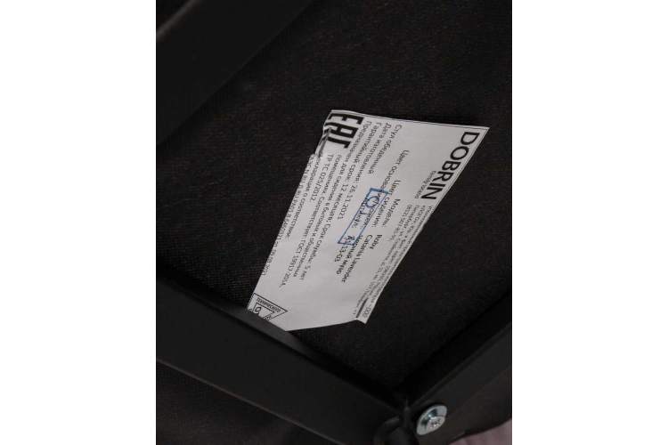 Стул обеденный DOBRIN ROBY, ЭМАЛЬ ЧЕРНЫЙ МУАР велюр Catania Lavender-11