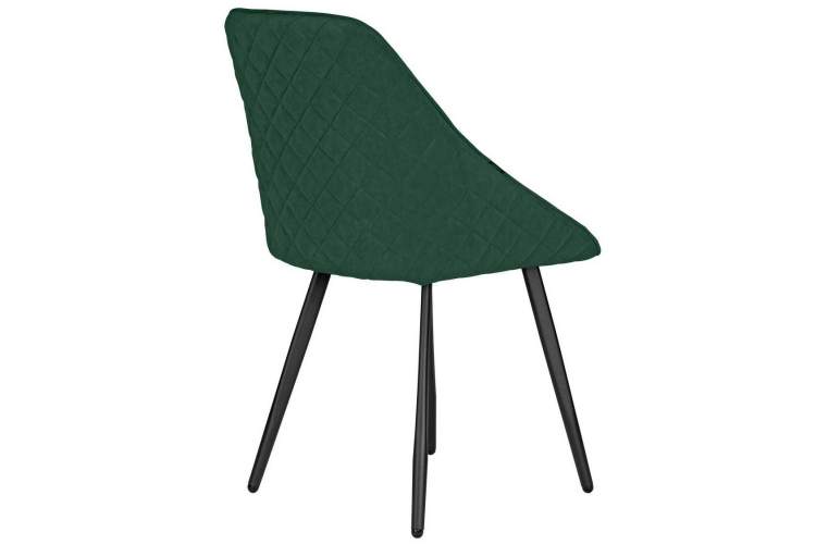 Стул обеденный DOBRIN STELLA, ЭМАЛЬ ЧЕРНЫЙ МУАР велюр Catania Izumrud-3