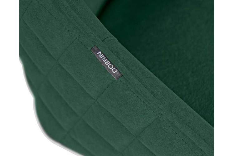 Стул обеденный DOBRIN STELLA, ЭМАЛЬ ЧЕРНЫЙ МУАР велюр Catania Izumrud-6