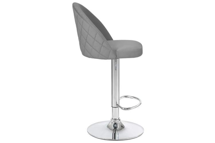 Стул барный DOBRIN MILANA, серый велюр (MJ9-75)-2