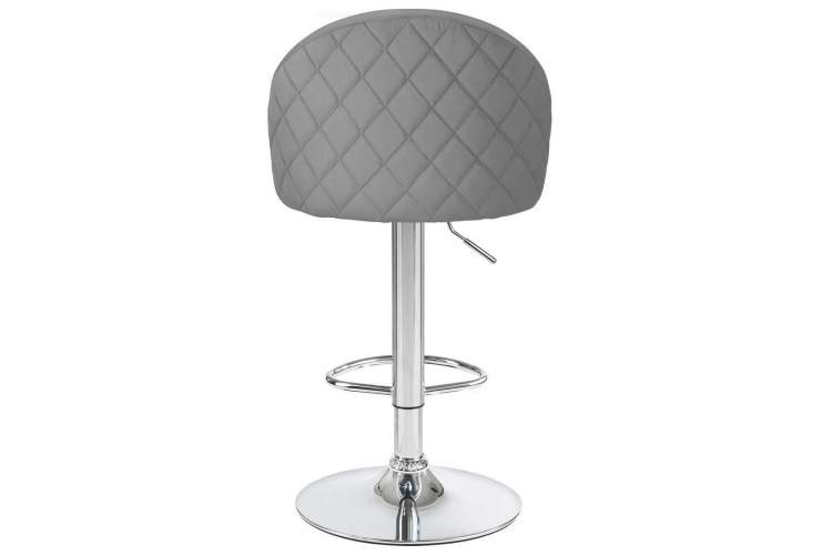 Стул барный DOBRIN MILANA, серый велюр (MJ9-75)-4