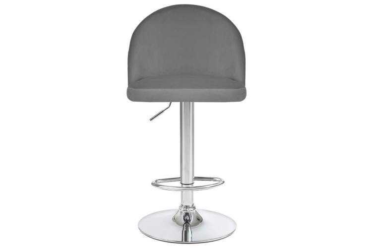 Стул барный DOBRIN MILANA, серый велюр (MJ9-75)-5