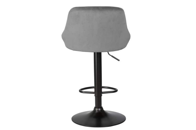 Набор 2 шт Стул барный DOBRIN LOGAN BLACK, серый велюр (MJ9-75)-5
