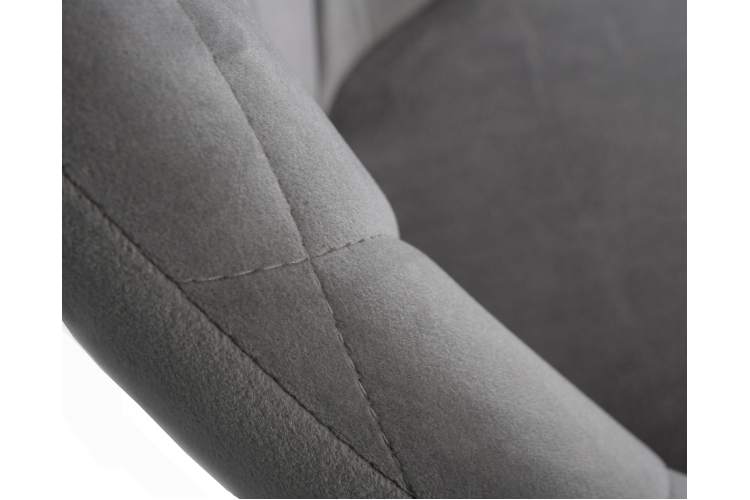 Набор 2 шт Стул барный DOBRIN LOGAN BLACK, серый велюр (MJ9-75)-8