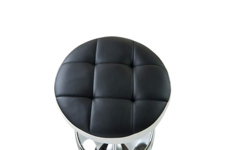 Набор 2 шт Табурет барный DOBRIN BRUNO, чёрно-белый-2