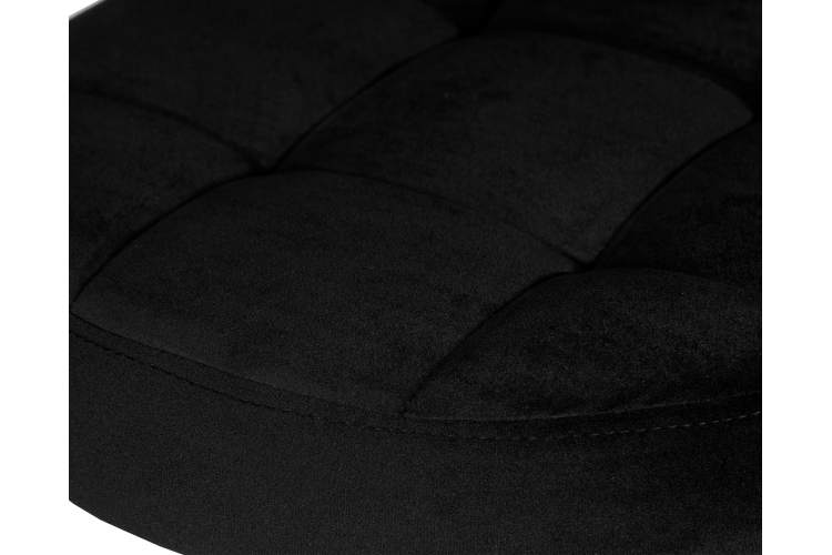 Набор 2 шт Табурет барный DOBRIN BRUNO GOLD, черный велюр (MJ9-101)-1