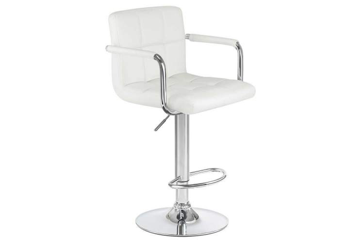 Стул барный DOBRIN KRUGER ARM, белый-1