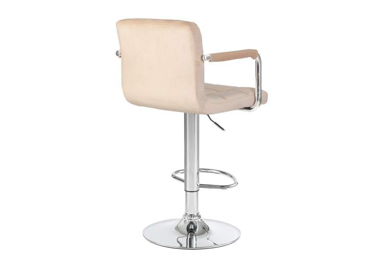 Набор 2 шт Стул барный DOBRIN KRUGER ARM, бежевый велюр (MJ9-10)-4