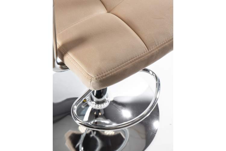 Набор 2 шт Стул барный DOBRIN KRUGER ARM, бежевый велюр (MJ9-10)-7