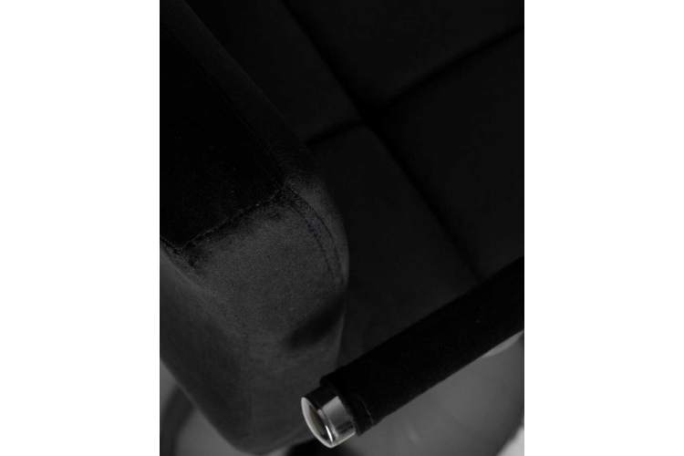 Стул барный DOBRIN KRUGER ARM, черный велюр (MJ9-101)-7