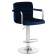 Набор 2 шт Стул барный DOBRIN KRUGER ARM, синий велюр (MJ9-117)