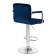 Набор 2 шт Стул барный DOBRIN KRUGER ARM, синий велюр (MJ9-117)