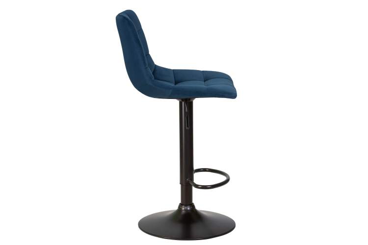 Набор 2 шт Стул барный DOBRIN TAILOR BLACK, синий велюр (MJ9-117)-3