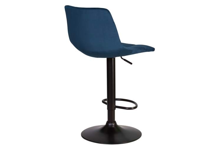 Набор 2 шт Стул барный DOBRIN TAILOR BLACK, синий велюр (MJ9-117)-4