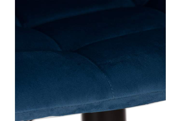 Набор 2 шт Стул барный DOBRIN TAILOR BLACK, синий велюр (MJ9-117)-8