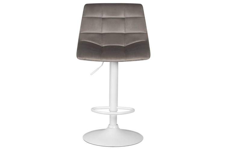 Стул барный DOBRIN TAILOR WHITE, серый велюр (MJ9-75)-5