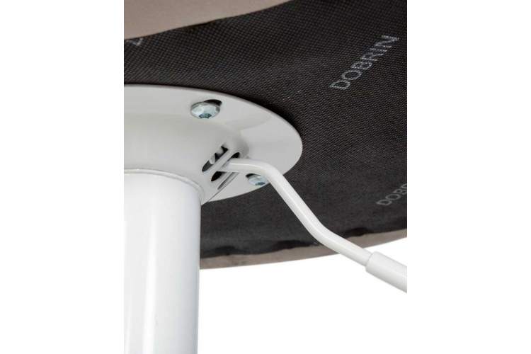 Стул барный DOBRIN TAILOR WHITE, серый велюр (MJ9-75)-6