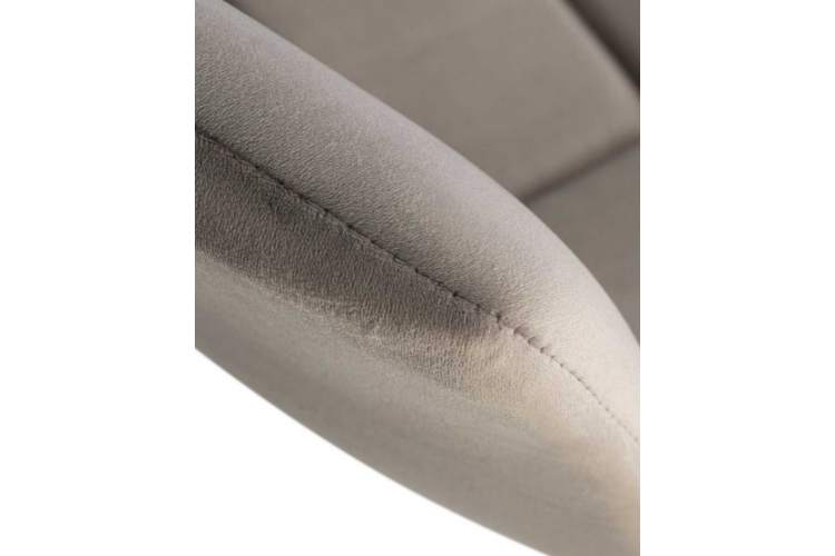 Стул барный DOBRIN TAILOR WHITE, серый велюр (MJ9-75)-7