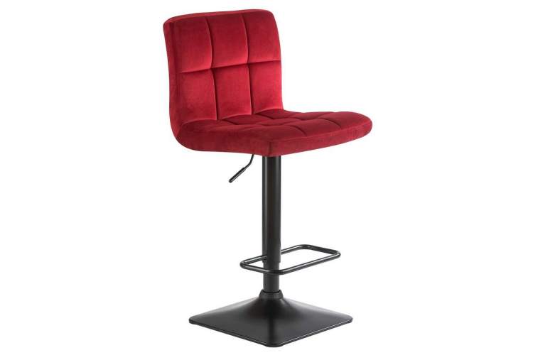 Стул барный DOBRIN DOMINIC, бордо велюр (MJ9-43)-1