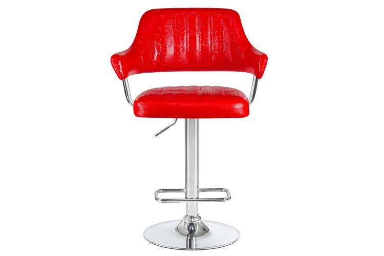 Набор 2 шт Стул барный DOBRIN CHARLY, красный крокодил-6