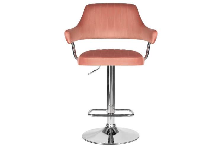 Стул барный DOBRIN CHARLY, пудрово-розовый велюр (MJ9-32)-5