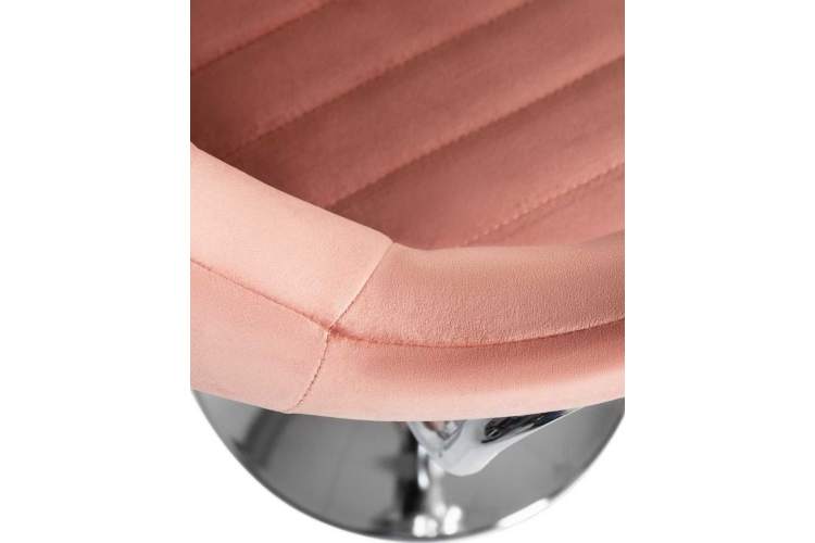 Стул барный DOBRIN CHARLY, пудрово-розовый велюр (MJ9-32)-7