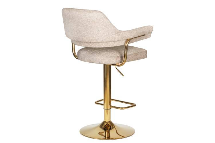 Стул барный DOBRIN CHARLY GOLD, бежевый твид (LEO26)-3