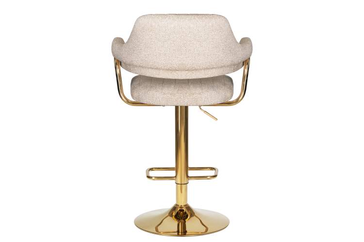 Стул барный DOBRIN CHARLY GOLD, бежевый твид (LEO26)-4
