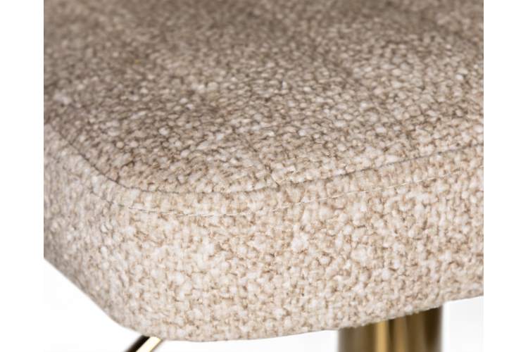 Стул барный DOBRIN CHARLY GOLD, бежевый твид (LEO26)-6